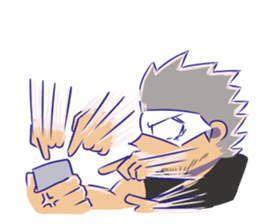 OVERTONE Ver.2 Pierre with humorous guys sticker #12275329