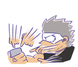 OVERTONE Ver.2 Pierre with humorous guys sticker #12275329