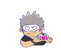 OVERTONE Ver.2 Pierre with humorous guys sticker #12275334