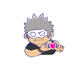 OVERTONE Ver.2 Pierre with humorous guys sticker #12275334