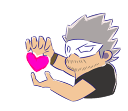 OVERTONE Ver.2 Pierre with humorous guys sticker #12275335