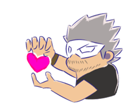 OVERTONE Ver.2 Pierre with humorous guys sticker #12275335