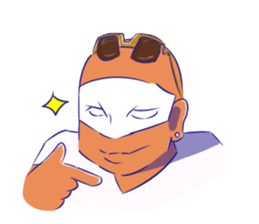 OVERTONE Ver.2 Pierre with humorous guys sticker #12275356