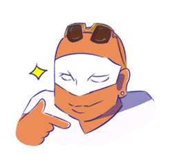 OVERTONE Ver.2 Pierre with humorous guys sticker #12275356