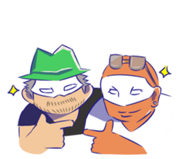 OVERTONE Ver.2 Pierre with humorous guys sticker #12275357