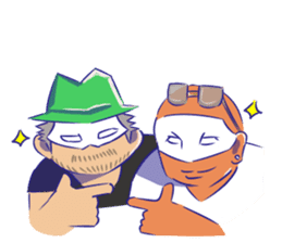 OVERTONE Ver.2 Pierre with humorous guys sticker #12275357