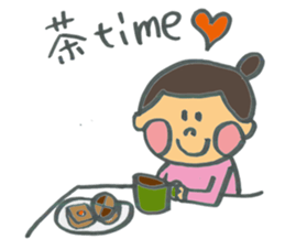 Common everyday mom and child sticker #12275647