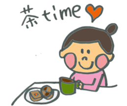 Common everyday mom and child sticker #12275647