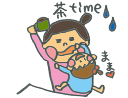 Common everyday mom and child sticker #12275648