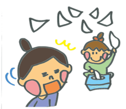 Common everyday mom and child sticker #12275650