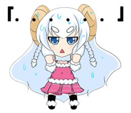 sheep girls Chinese(Traditional) sticker #12275685