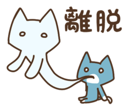 The cat says "words of the end" sticker #12275867