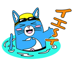 Let's go for a swim in the pool ! sticker #12276429