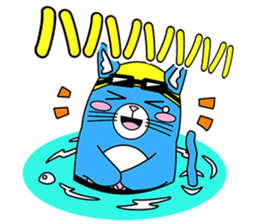 Let's go for a swim in the pool ! sticker #12276432