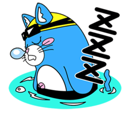 Let's go for a swim in the pool ! sticker #12276445