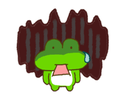 Frog's lucky moving sticker sticker #12277516