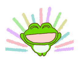 Frog's lucky moving sticker sticker #12277523