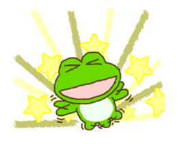 Frog's lucky moving sticker sticker #12277524