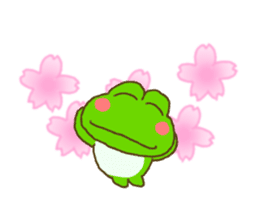 Frog's lucky moving sticker sticker #12277525