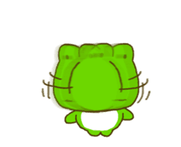 Frog's lucky moving sticker sticker #12277528