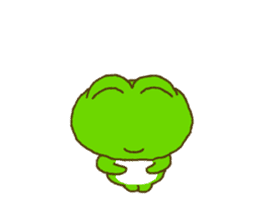 Frog's lucky moving sticker sticker #12277529