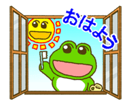 Frog's lucky moving sticker sticker #12277530