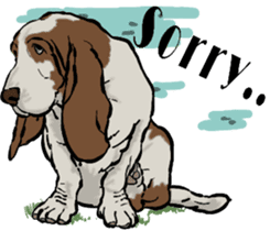 Basset hound 10(dog) sticker #12277616