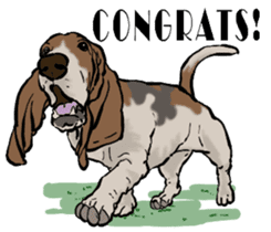 Basset hound 10(dog) sticker #12277617