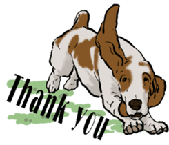 Basset hound 10(dog) sticker #12277619