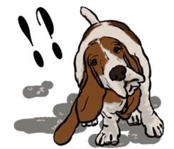 Basset hound 10(dog) sticker #12277622