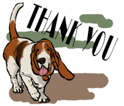 Basset hound 10(dog) sticker #12277626