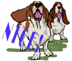 Basset hound 10(dog) sticker #12277627