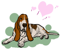 Basset hound 10(dog) sticker #12277631