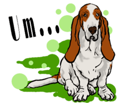 Basset hound 10(dog) sticker #12277632