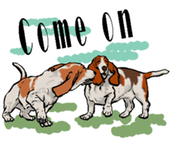 Basset hound 10(dog) sticker #12277633