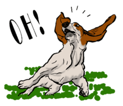 Basset hound 10(dog) sticker #12277635