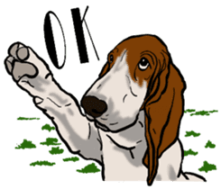Basset hound 10(dog) sticker #12277637