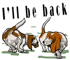 Basset hound 10(dog) sticker #12277639