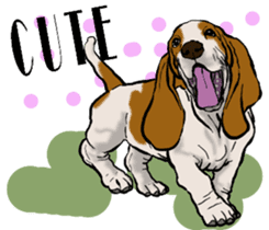 Basset hound 10(dog) sticker #12277642