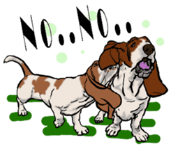 Basset hound 10(dog) sticker #12277644