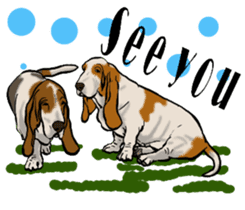 Basset hound 10(dog) sticker #12277646