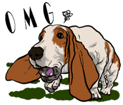 Basset hound 10(dog) sticker #12277647