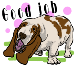 Basset hound 10(dog) sticker #12277648