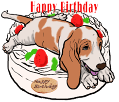 Basset hound 10(dog) sticker #12277649