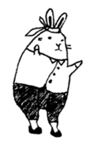 a little rabbit worker sticker #12278506