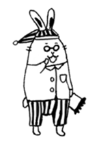 a little rabbit worker sticker #12278514