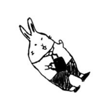 a little rabbit worker sticker #12278517