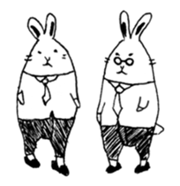 a little rabbit worker sticker #12278519