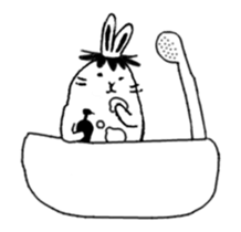 a little rabbit worker sticker #12278521