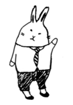 a little rabbit worker sticker #12278522